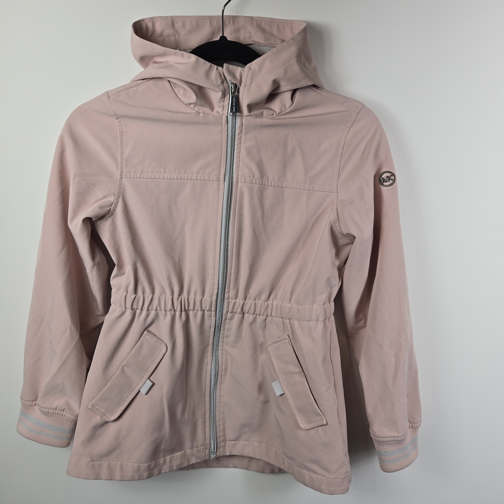 MICHAEL Michael Kors Kids Pink Hooded Light Spring Jacket 10/12 Y